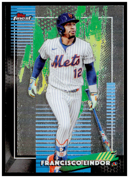 2026 Topps Finest Francisco Lindor Card New York Mets