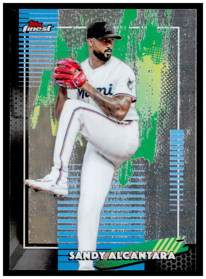 2026 Topps Finest Sandy Alcantara Card Miami Marlins