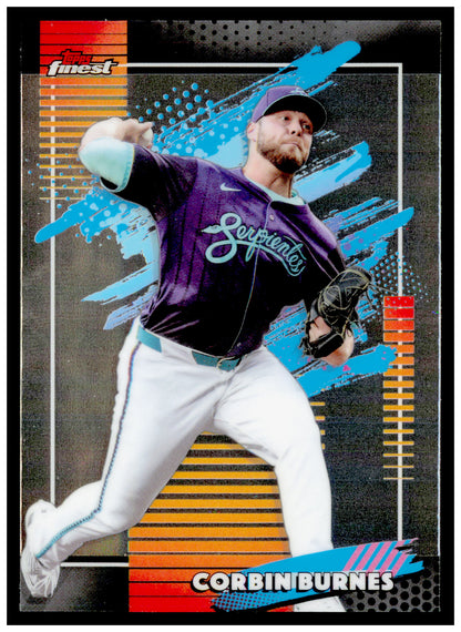2026 Topps Finest Corbin Burnes Card Arizona Diamondbacks