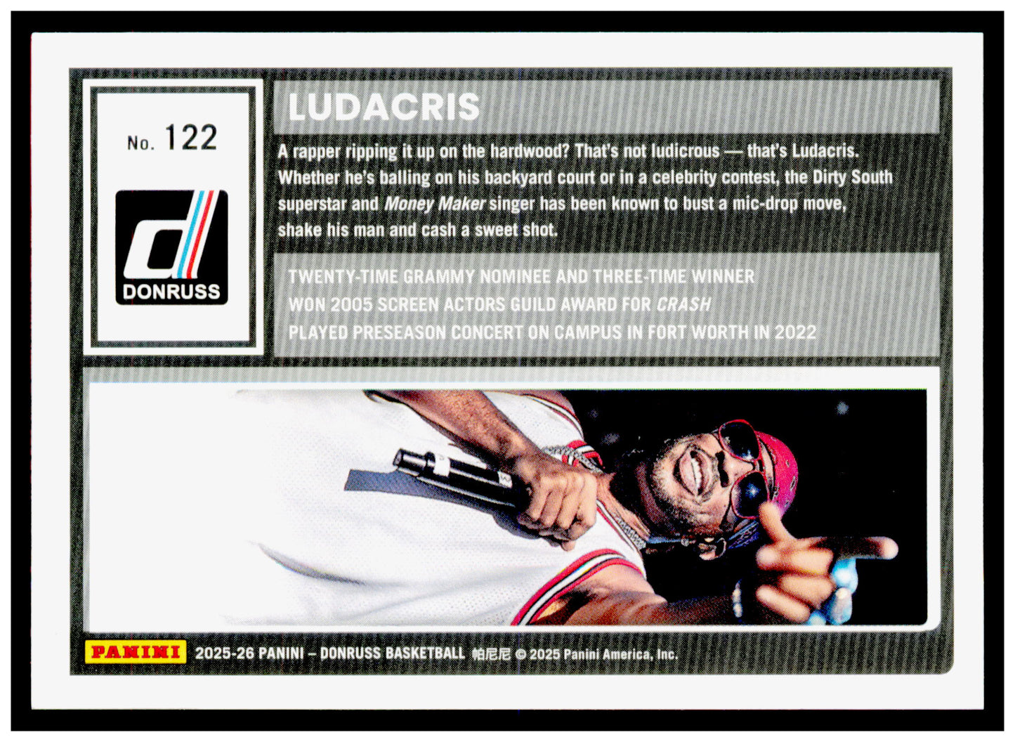 2025-26 Donruss Ludacris Card