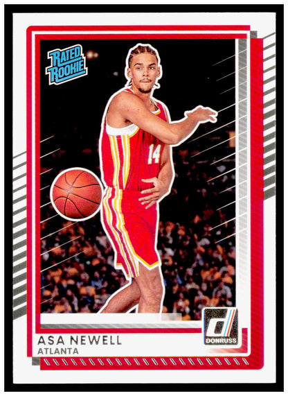 2025-26 Donruss Asa Newell Card Atlanta Hawks