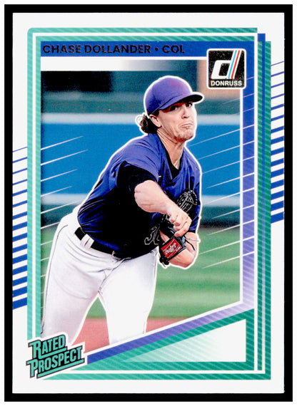 2025 Donruss Chase Dollander Card Rookie Colorado Rockies