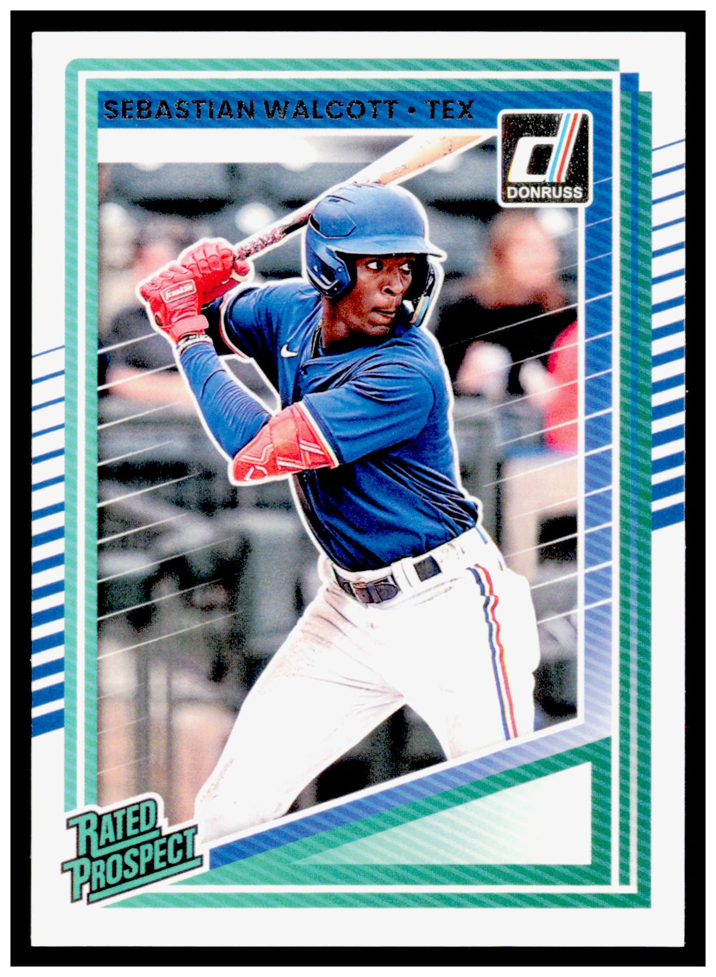 2025 Donruss Sebastian Walcott Card Texas Rangers