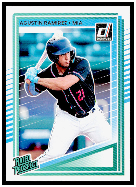 2025 Donruss Agustin Ramirez Card Rookie Miami Marlins