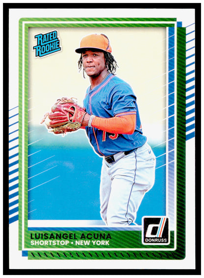 2025 Donruss Luisangel Acuna Card Holo Rookie New York Mets
