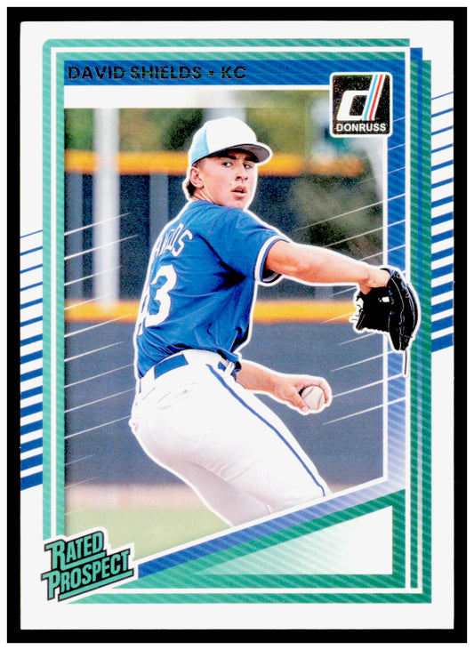 2025 Donruss David Shields Card Kansas City Royals