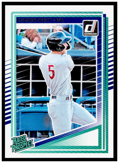 2025 Donruss Cooper Pratt Card Milwaukee Brewers