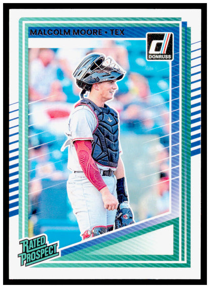 2025 Donruss Malcolm Moore Card Texas Rangers