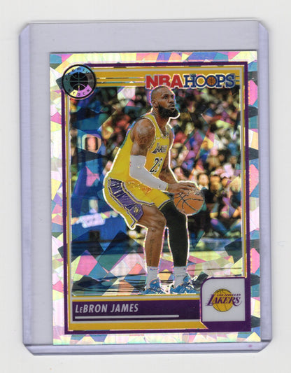 2023-24 Hoops Premium Stock LeBron James Card Ice Prizm Los Angeles Lakers