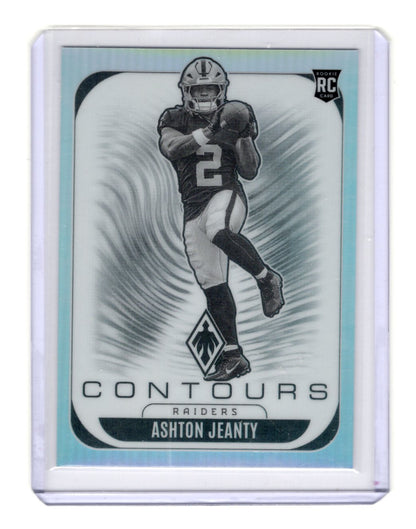 2025 Panini Phoenix Ashton Jeanty Card Contours Las Vegas Raiders