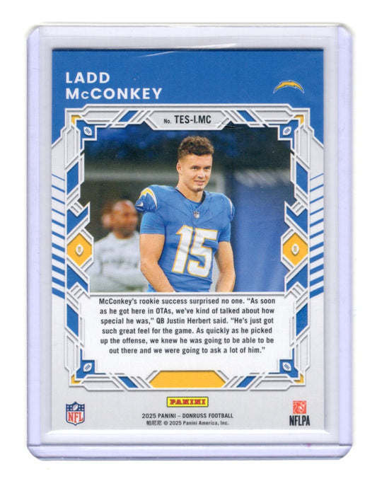 2025 Donruss Ladd McConkey Card Elite Series Los Angeles Chargers
