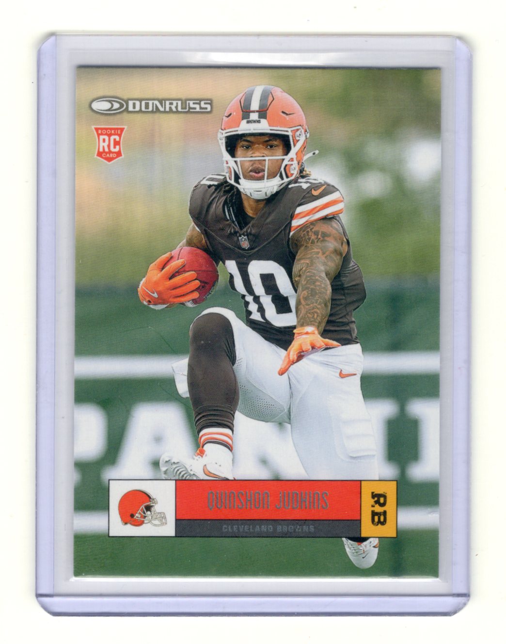 2025 Donruss Quinshon Judkins Card Retro 2005 Cleveland Browns