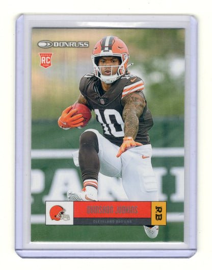 2025 Donruss Quinshon Judkins Card Retro 2005 Cleveland Browns