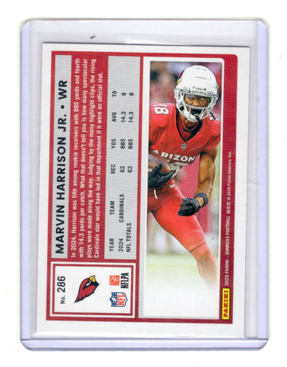 2025 Donruss Marvin Harrison Jr. Card Press Proofs Red Arizona Cardinals