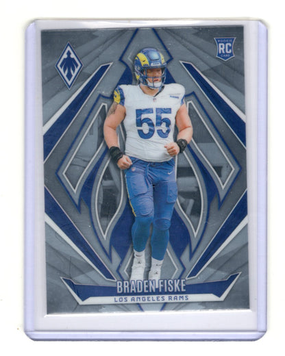 2024 Panini Phoenix Braden Fiske Card Rookie Los Angeles Rams