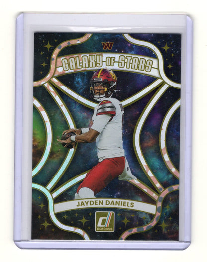 2025 Donruss Jayden Daniels Card Galaxy of Stars Washington Commanders