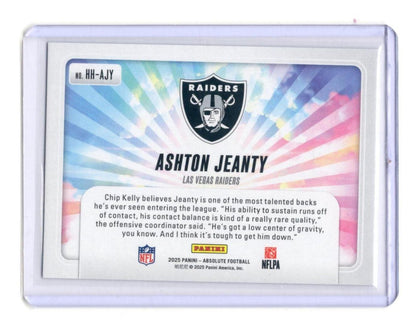 2025 Panini Absolute Ashton Jeanty Card Hog Heaven Las Vegas Raiders