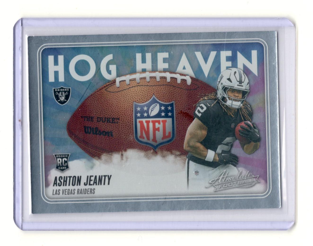 2025 Panini Absolute Ashton Jeanty Card Hog Heaven Las Vegas Raiders