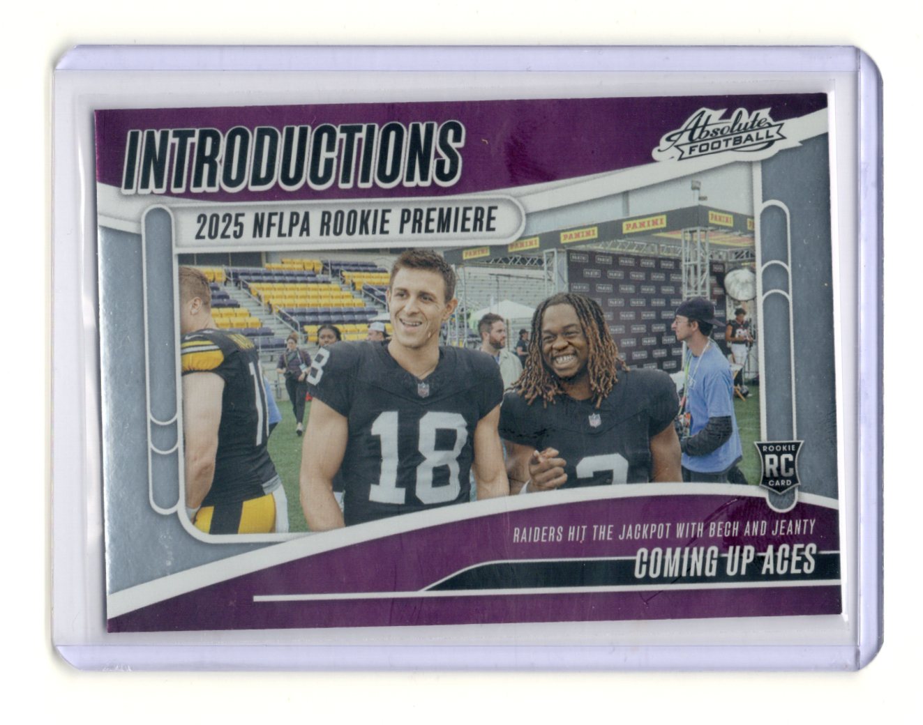 2025 Panini Absolute Coming Up Aces Card Introductions Las Vegas Raiders