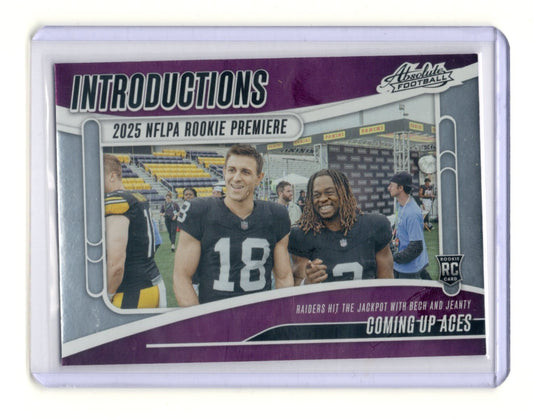 2025 Panini Absolute Coming Up Aces Card Introductions Las Vegas Raiders