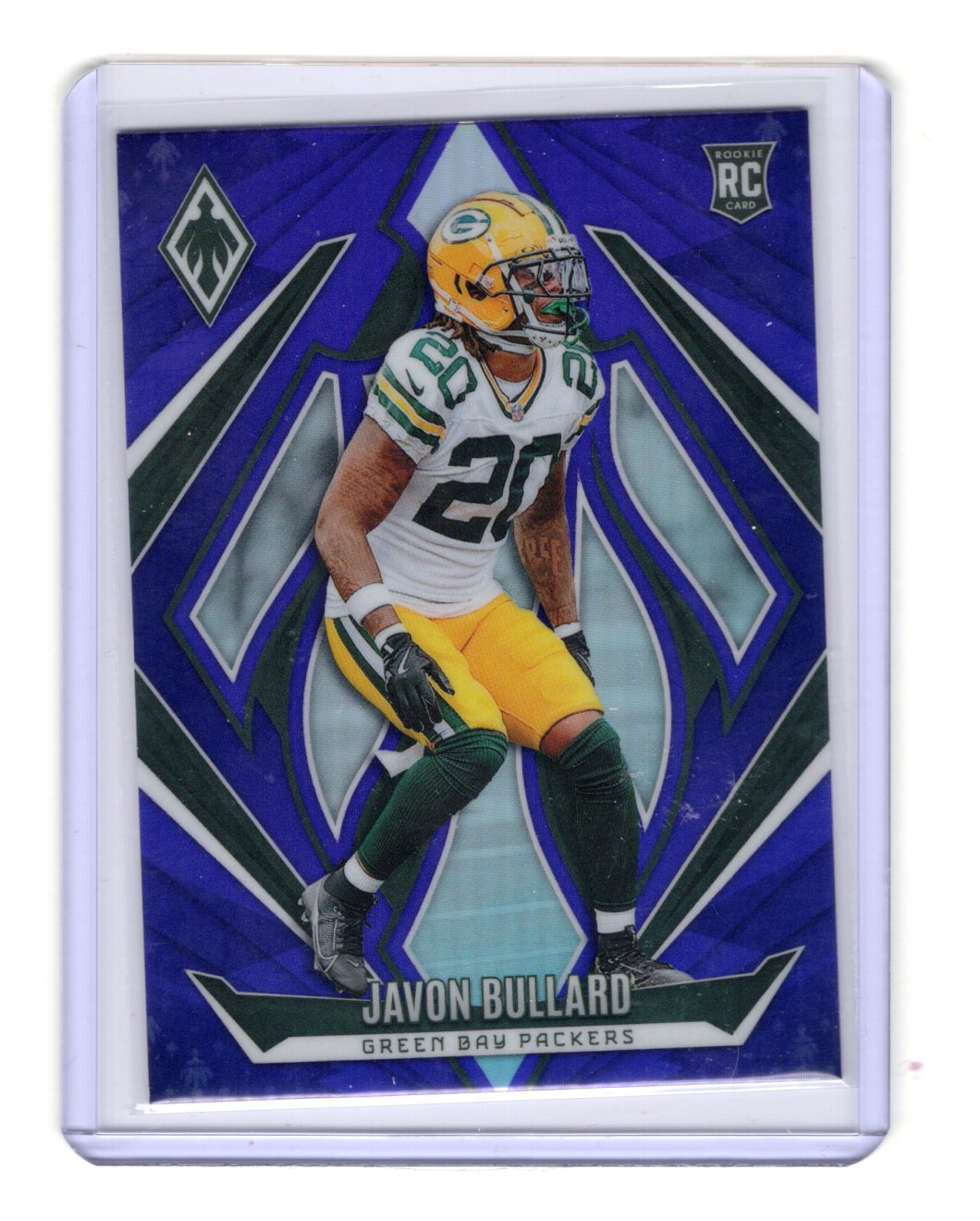 2024 Panini Phoenix Javon Bullard Card Blue SN, Rookie Green Bay Packers