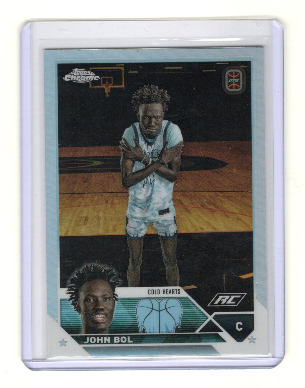 2023-24 Topps Chrome Overtime Elite John Bol Card Refractors Cold Hearts