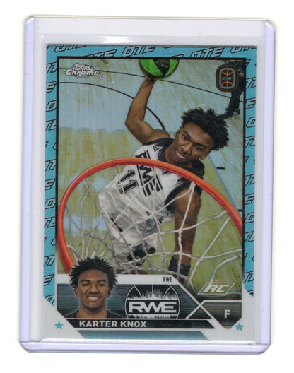 2023-24 Topps Chrome OTE Karter Knox #100 RC Rookie RWE Basketball