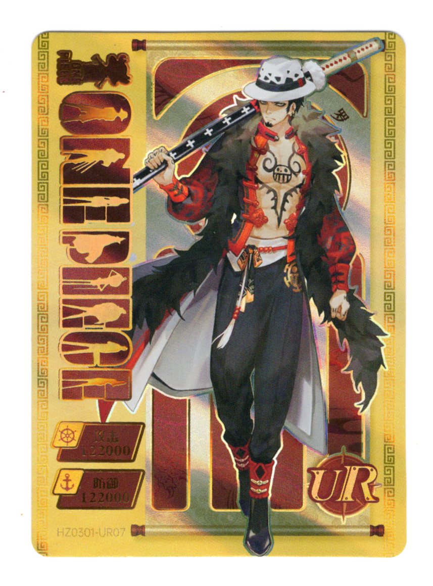 Trafalgar Law UR HZ0301-UR07 One Piece Anime Ultra Rare Gold Foil Card Non-TCG