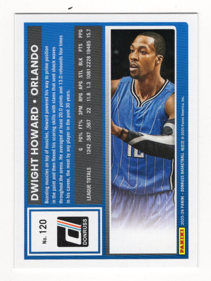 2025-26 Donruss Dwight Howard Card Holo Green Laser Orlando Magic