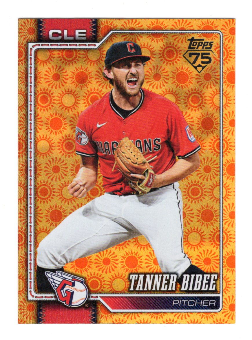 2026 Topps Series 2 Tanner Bibee Card Holiday Cleveland Guardians