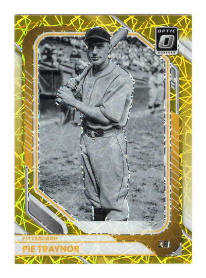 2026 Donruss Pie Traynor Card Optic Gold Velocity SN Pittsburgh Pirates