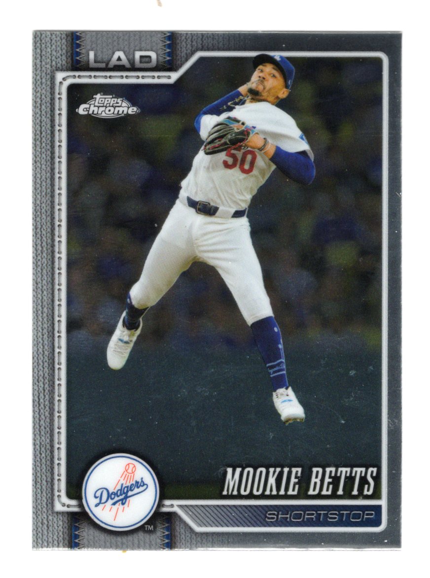 2026 Topps Chrome Mookie Betts Card Los Angeles Dodgers