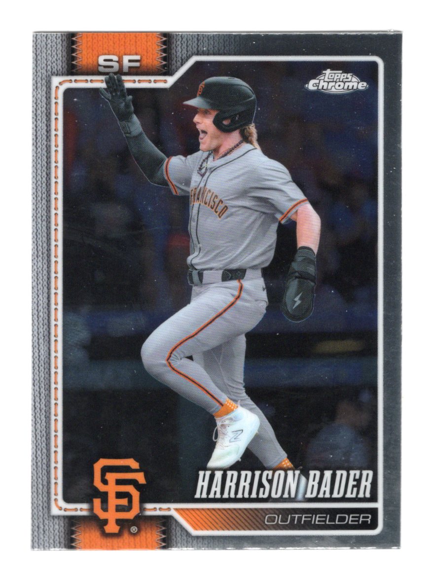 2026 Topps Chrome Harrison Bader Card San Francisco Giants