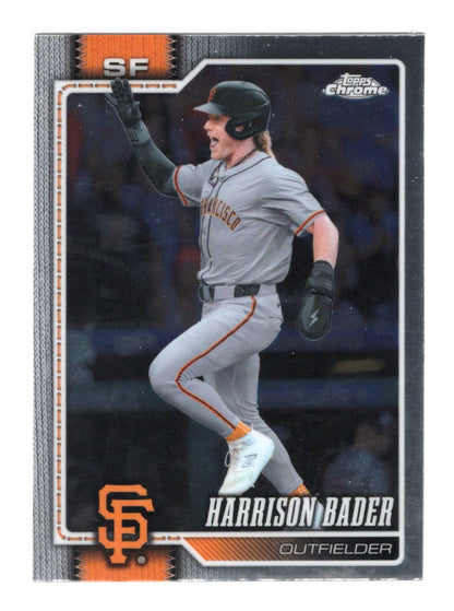 2026 Topps Chrome Harrison Bader Card San Francisco Giants