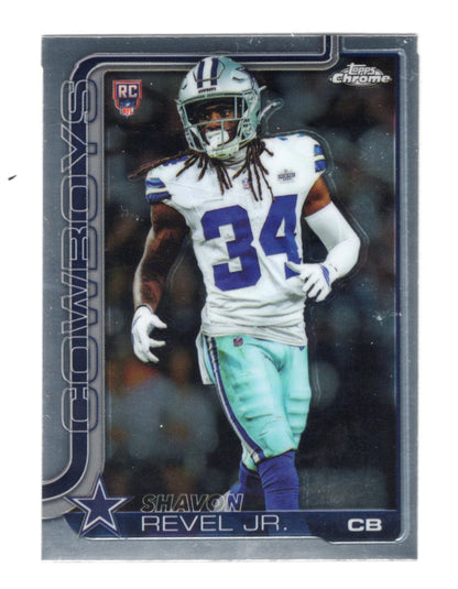 2025 Topps Chrome Shavon Revel Jr. Card Rookie Dallas Cowboys