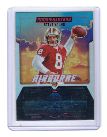 2025 Panini Rookies & Stars Steve Young Card Airborne Red Plaid 49ers