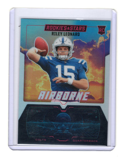 2025 Panini Rookies & Stars Riley Leonard Card Airborne Silver  Colts