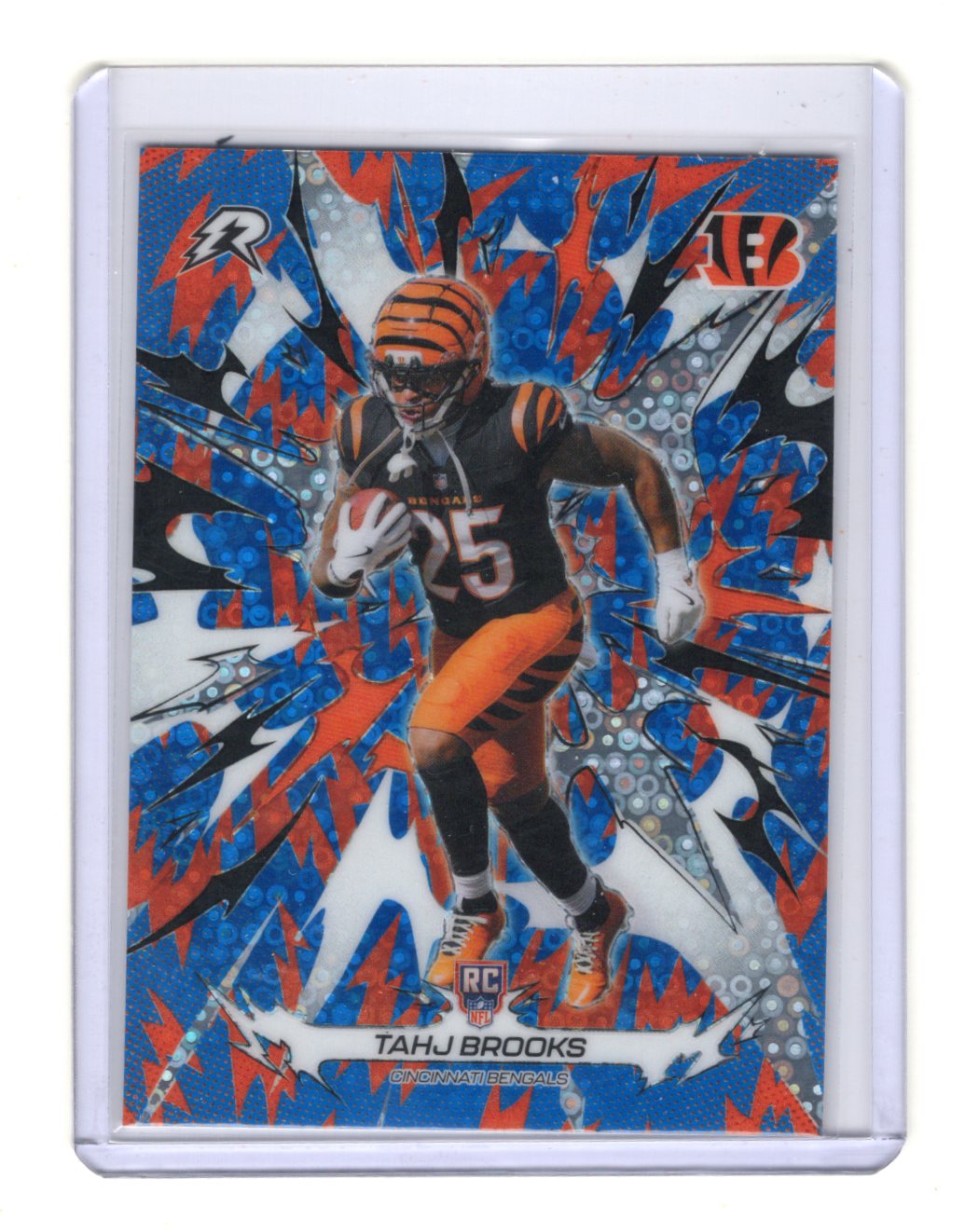 2025 Topps Resurgence Tahj Brooks #119 Blue Orange Spark RC Bengals Texas Tech