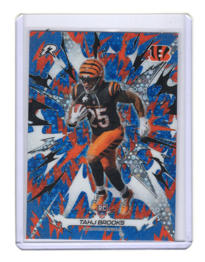 2025 Topps Resurgence Tahj Brooks #119 Blue Orange Spark RC Bengals Texas Tech