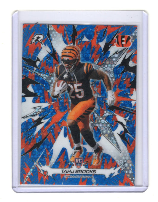2025 Topps Resurgence Tahj Brooks #119 Blue Orange Spark RC Bengals Texas Tech