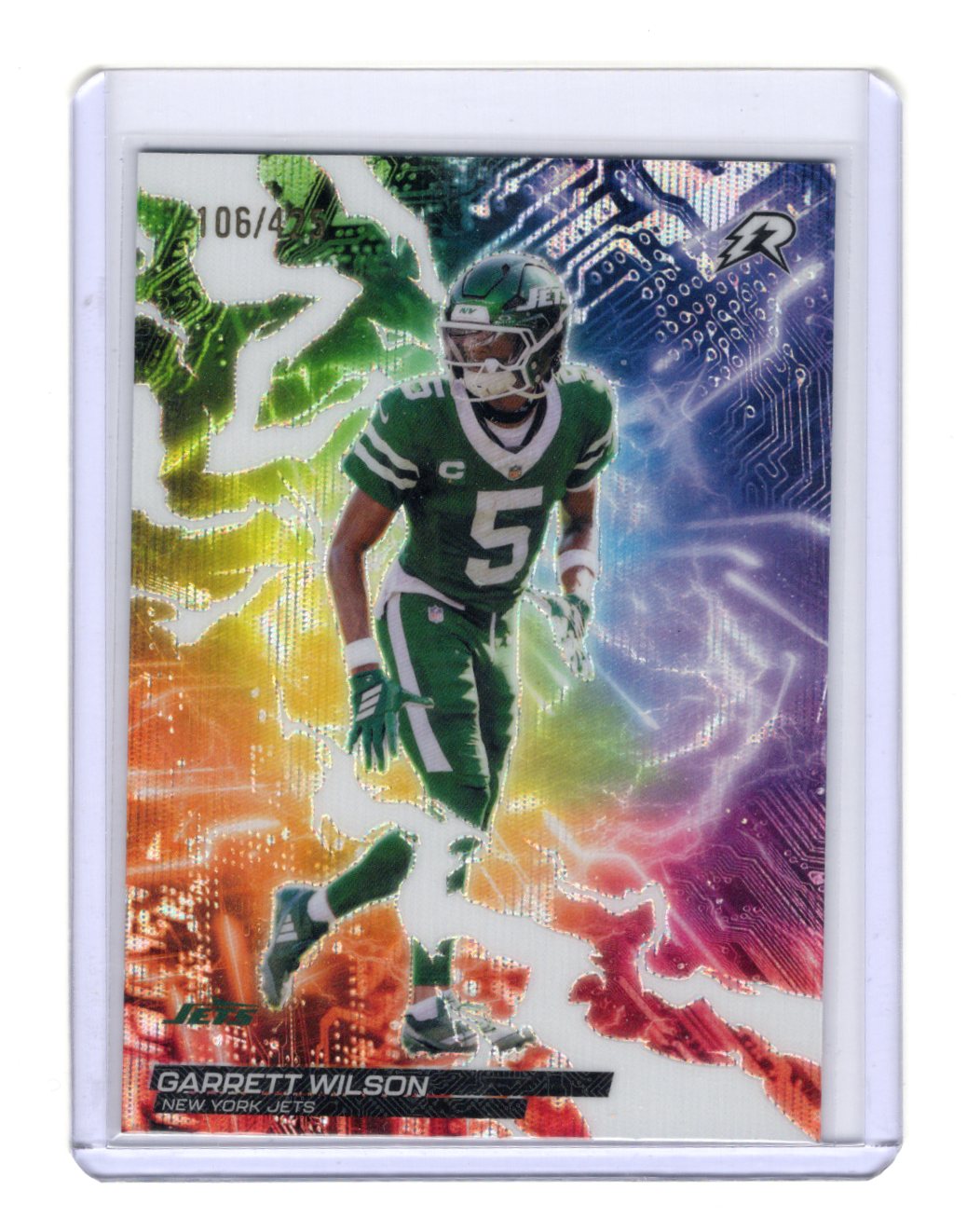 2025 Topps Resurgence Garrett Wilson Card Circuit Breakers New York Jets