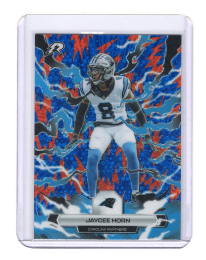 2025 Topps Resurgence Jaycee Horn #15 Blue Orange Spark Refractor Panthers