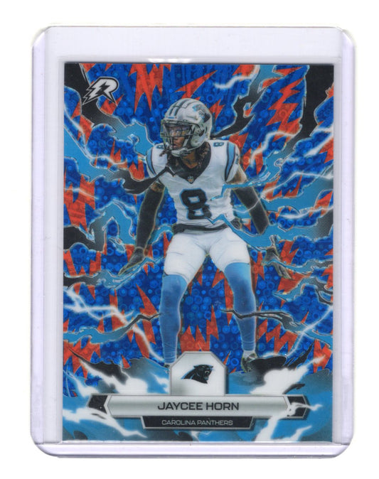 2025 Topps Resurgence Jaycee Horn #15 Blue Orange Spark Refractor Panthers