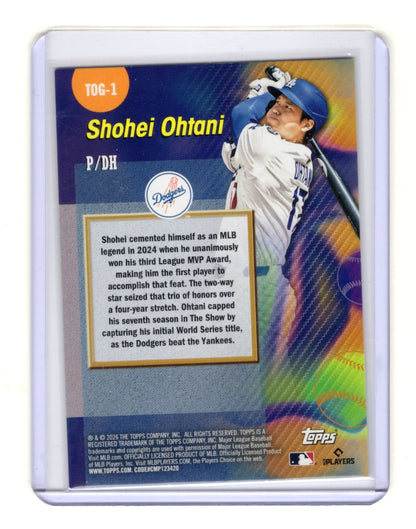 2026 Topps Shohei Ohtani Card Titans of the Game Los Angeles Dodgers