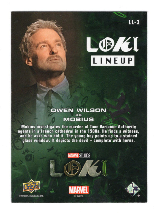 2023 Upper Deck Marvel Loki Season 1 Mobius Card Loki Lineup