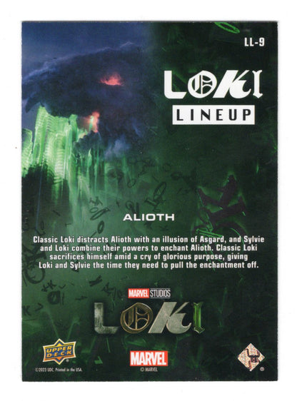 2023 Upper Deck Marvel Loki Season 1 Alioth Card Loki Lineup
