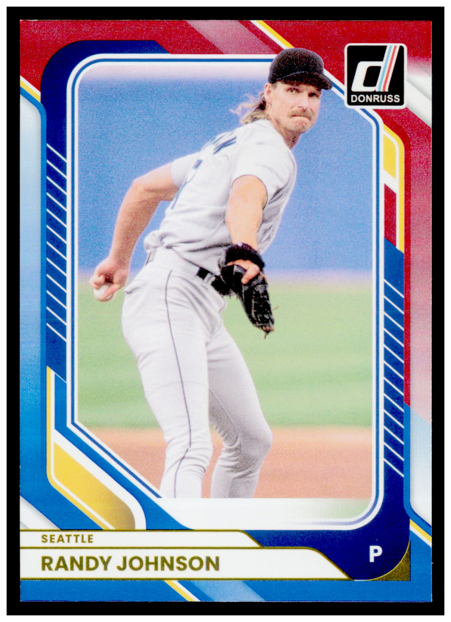 2026 Donruss Randy Johnson Card Red and Blue Seattle Mariners
