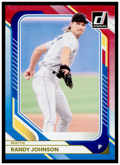2026 Donruss Randy Johnson Card Red and Blue Seattle Mariners