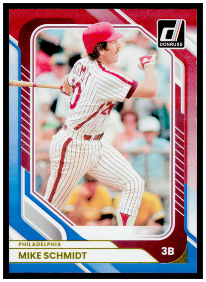 2026 Donruss Mike Schmidt Card Red and Blue Philadelphia Phillies