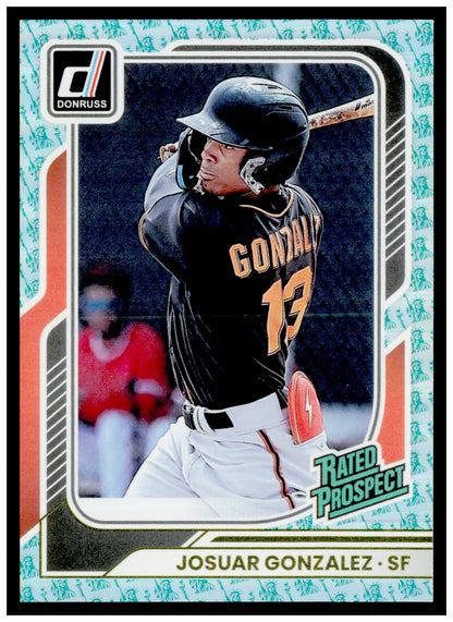 2026 Donruss Josuar Gonzalez Card Liberty San Francisco Giants